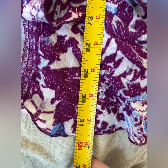 Free People Intimately Floral Deep Purple Lace Midi Flowy Dress Small Coquette - Picture 8 of 12